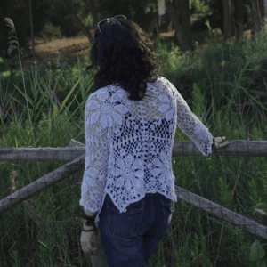 Floral Lace Crochet Cardigan - 1 - Atryk